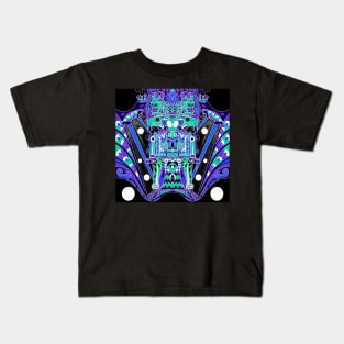 the mictlan alien throne of hell ecopop Kids T-Shirt